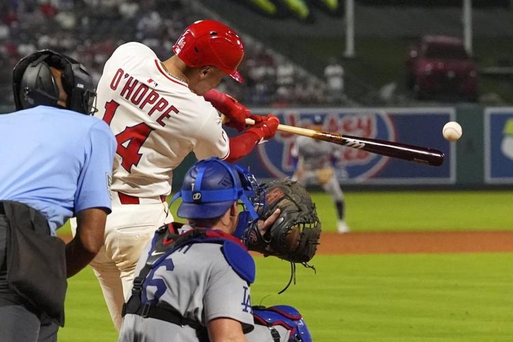 Ohtani pitches into 5th inning and triples, but O'Hoppe spurs Angels past Dodgers 6-5 for sweep
