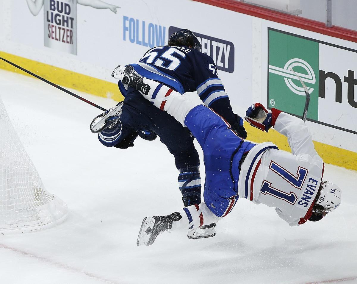 Jets' Mark Scheifele suspended 4 games for dangerous hit on Canadiens'  Evans