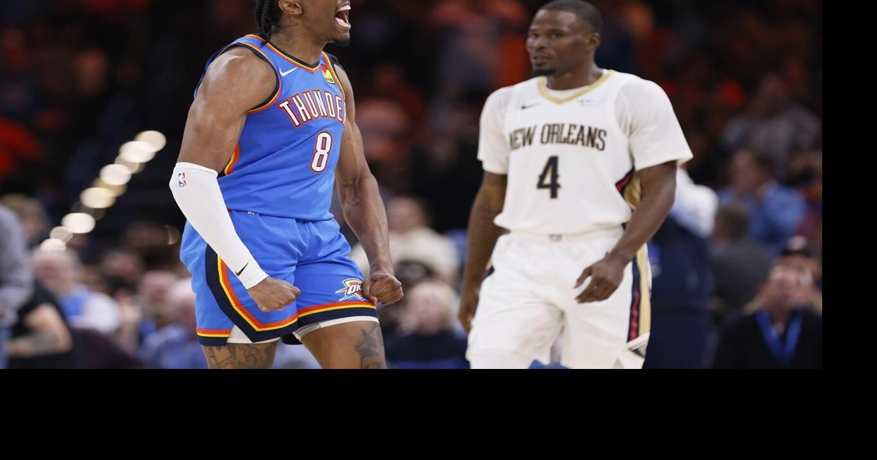 Thunder beat short-handed Pelicans 106-88 for 2nd straight win without injured forward Chet Holmgren