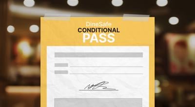 Dinesafe conditional passes