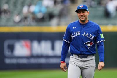 Blue Jays DH George Springer leaves game because of fractured left big toe
