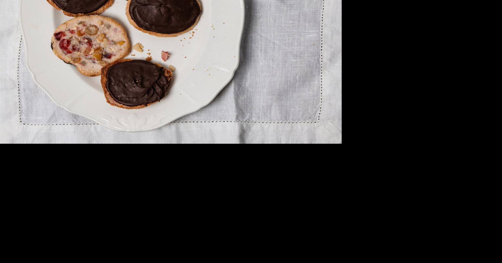 These crispy fruit and nut florentines are Christmas in a bite