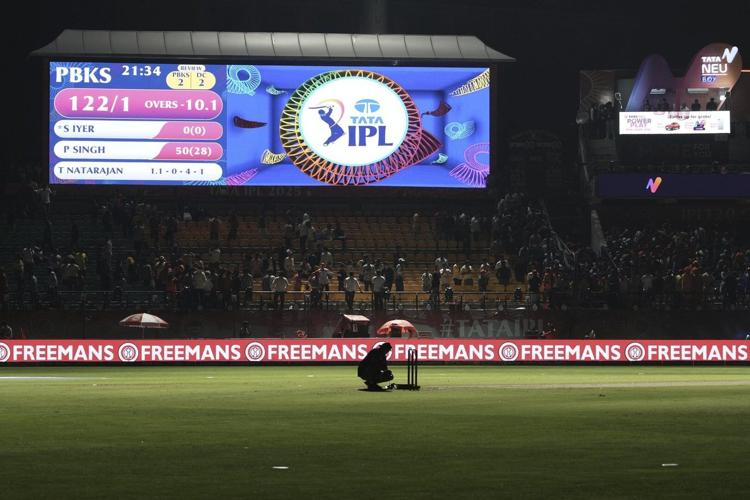 India suspends its top cricket tournament, the IPL, for a week amid military tensions with Pakistan