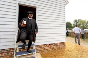Congregants celebrate the reconstruction of one of America's oldest Black churches