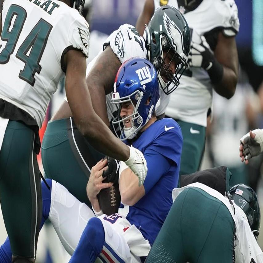 New York Giants wide receiver Isaiah Hodgins (18) runs with the ball  against the Washington Commanders during an NFL football game Sunday, Dec.  4, 2022, in East Rutherford, N.J. (AP Photo/Adam Hunger