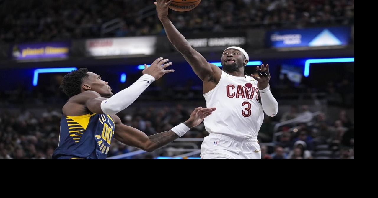 NBA-leading Cavaliers end Pacers' 6-game winning streak with a 127-117 victory