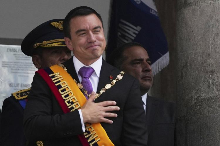 Ecuador's Noboa vows to tackle violence, boost economy and create jobs in second term