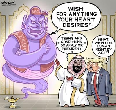 Graeme McKay: Trump cozies up to the Middle East