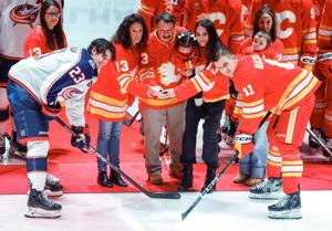 Flames blank Blue Jackets 3-0 in tribute game to Gaudreau at Saddledome