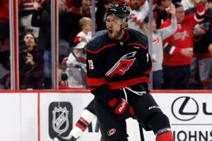 Hurricanes defenseman K'Andre Miller scores twice in his Carolina debut after trade from Rangers