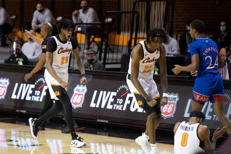 Cunningham scores 18; Oklahoma St. tops No. 6 Kansas 7570