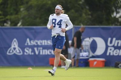 Rookie tight end Tyler Warren is starting to find his fit at Indianapolis Colts training camp