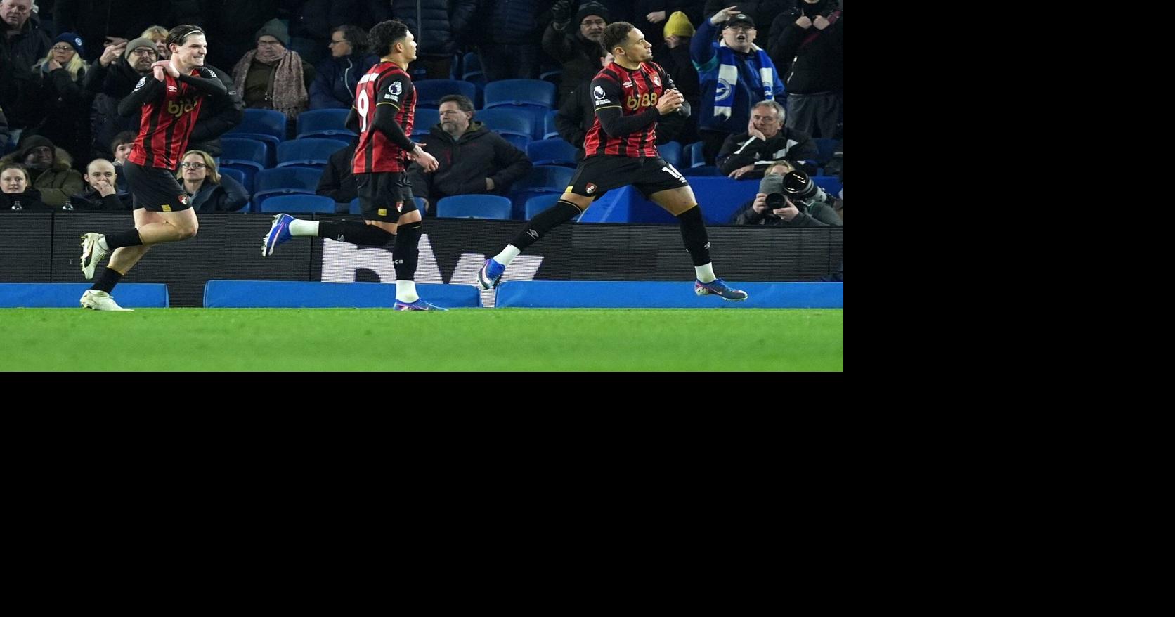 EPL scores: Kostoulas’s late overhead kick rescues point for Brighton in 1-1 draw with Bournemouth