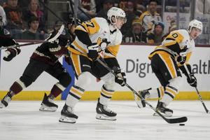 Crouse scores bizarre goal, Coyotes end 11-game losing streak to Penguins with 5-2 win
