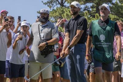 Joe Pavelski, Taylor Twellman share lead in American Century celebrity golf tournament