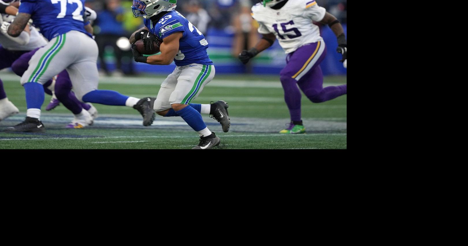 NFL scores: Seattle’s defense forces five takeaways in 26-0 rout of Vikings for first shutout in over a decade