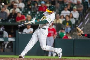 Heim's pinch-hit HR in 9th helps A's complete huge comeback for 12-11 win over Angels in 10 innings Heim's pinch-hit HR in 9th helps A's complete huge comeback for 12-11 win over Angels in 10 innings