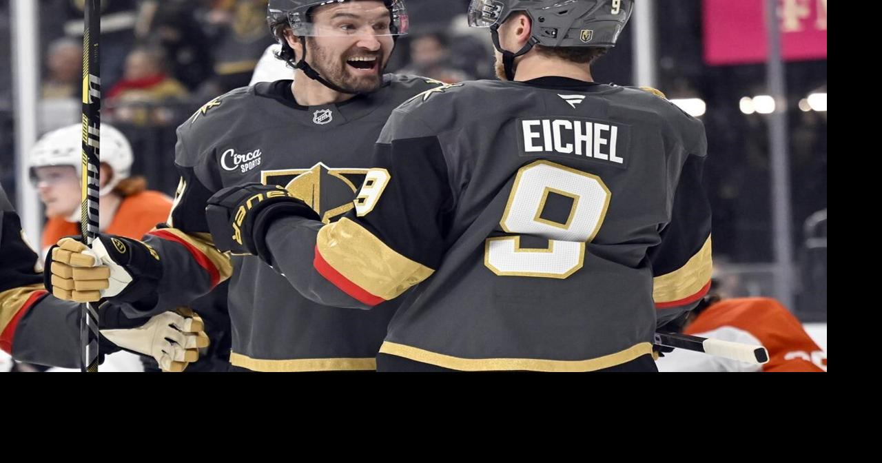 Golden Knights score 3 in 2nd period and beat Flyers 5-2