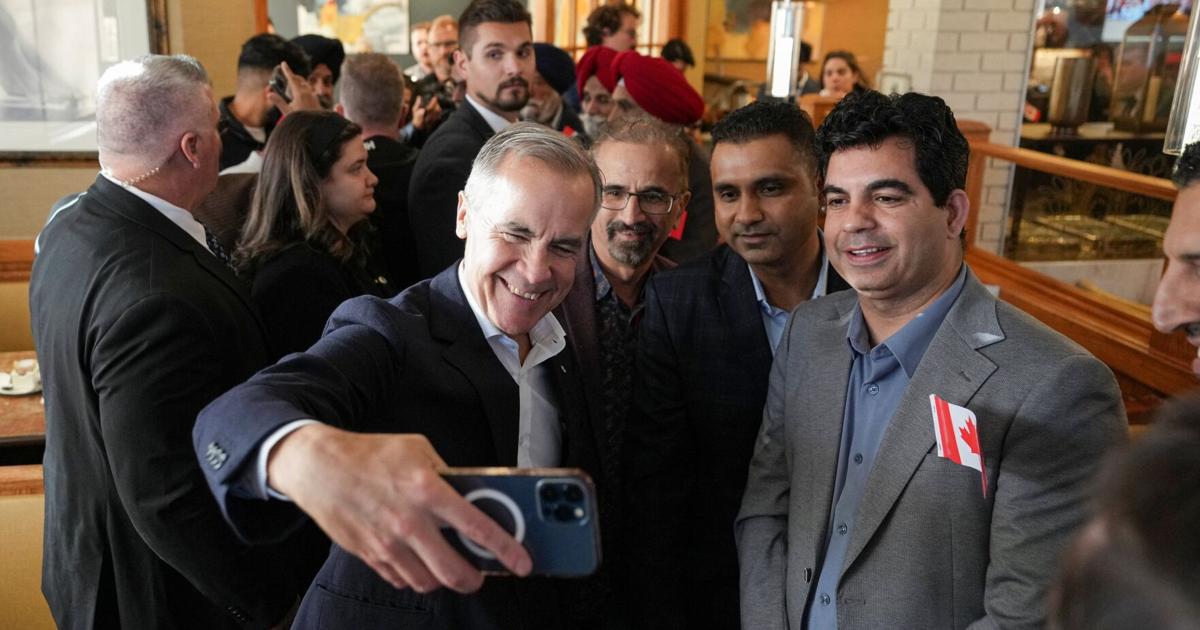 Mark Carney tells Calgary that 'polls don't vote, people vote' as he ...