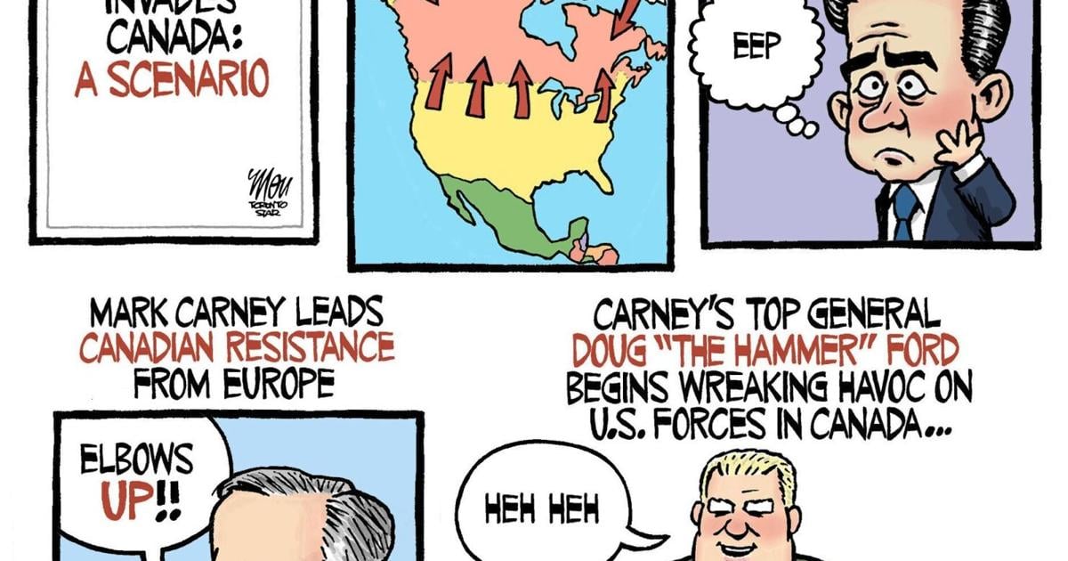Theo Moudakis: Theo Moudakis’s latest cartoon imagines what a U.S. invasion of Canada would look like - Toronto Star