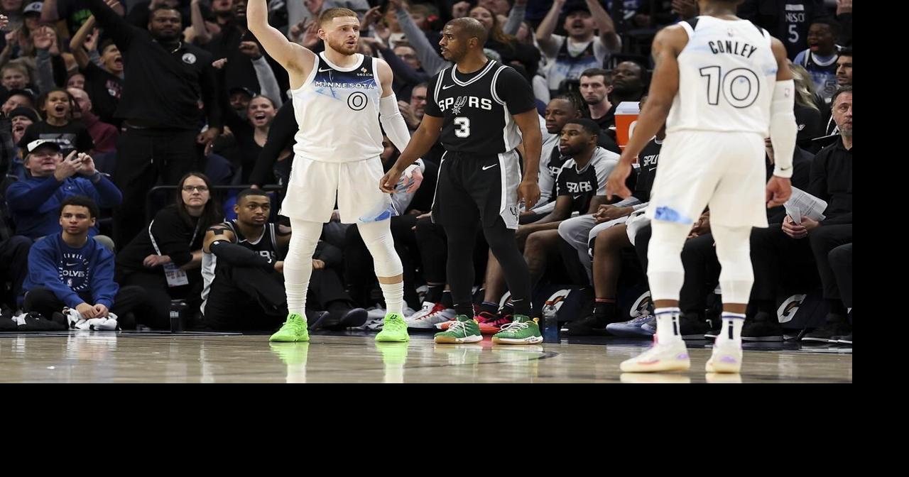 DiVincenzo scores 26 to lead Timberwolves past Spurs 112-110 despite 34 points from Wembanyama