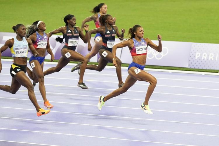 Harvard graduate Gabby Thomas sprints to 200meter gold medal for the United States by a big margin