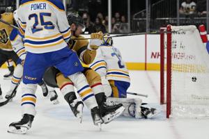 Mittelstadt scores twice in Buffalo’s 4-goal 3rd, Sabres rally to beat Golden Knights 5-2