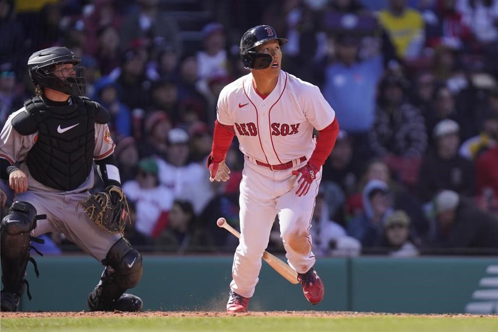 Duvall has 3 hits, go-ahead single, Red Sox beat Orioles 9-5 - The San  Diego Union-Tribune