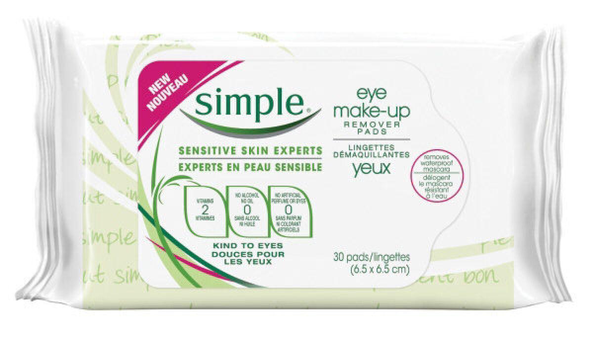 Kind to Skin Eye Makeup Remover Pads, Simple® Skincare
