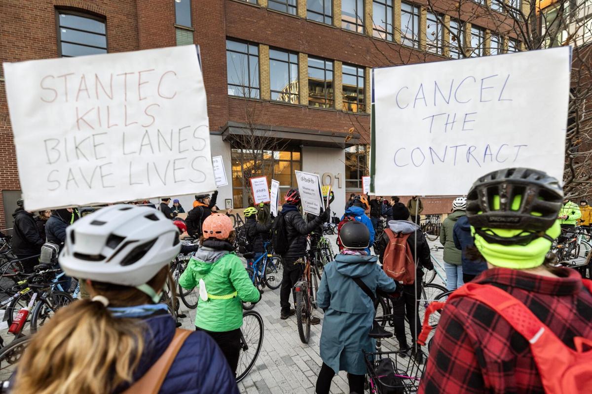 Two fined after protest over Toronto bike lanes removal