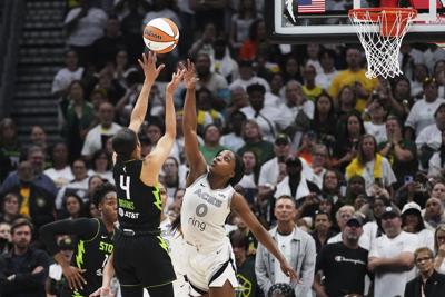 Storm force a deciding Game 3 with an 86-83 victory over the Aces after closing on 16-4 run
