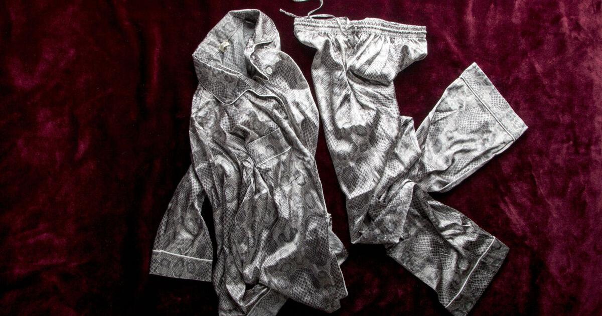 Slithery silk python pyjamas are turning sleepwear into a fashion statement