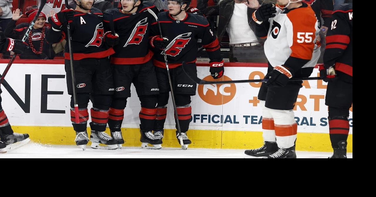 NHL roundup: Hurricanes beat Flyers 6-4 for seventh straight win