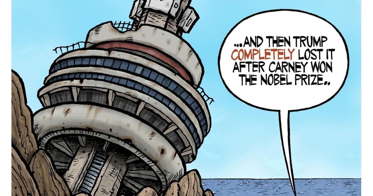 Opinion | Theo Moudakis depicts how Trump will react if Mark Carney wins the Nobel Peace Prize - Toronto Star