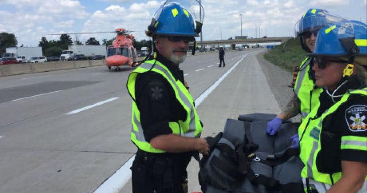 Man airlifted to hospital after Highway 407 collision in Mississauga