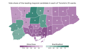 Toronto election results map live: Track mayoral and ward battles here as final numbers are tallied