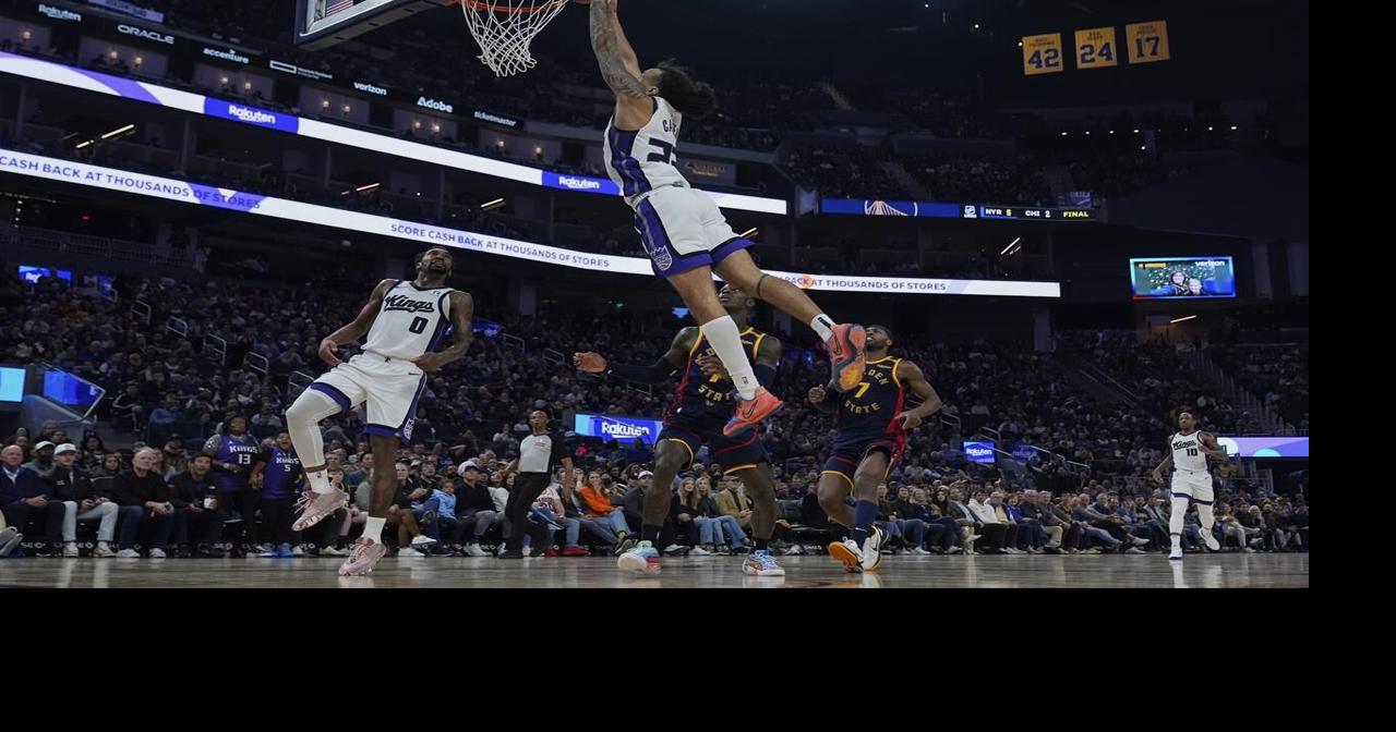 Malik Monk, Domantas Sabonis lead dominant Kings past Stephen Curry and Warriors, 129-99