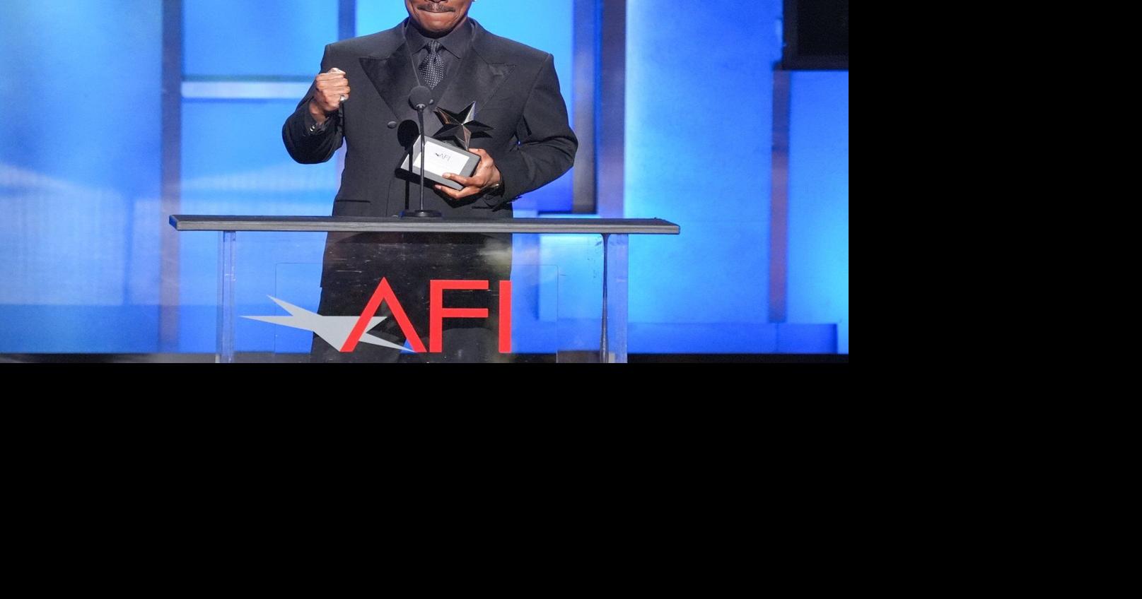 Eddie Murphy receives life achievement award by AFI, drawing standing ovation at star-filled tribute