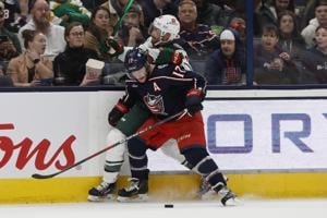 Rossi scores in OT to lift Wild past Blue Jackets 4-3; Fleury gets win No. 551