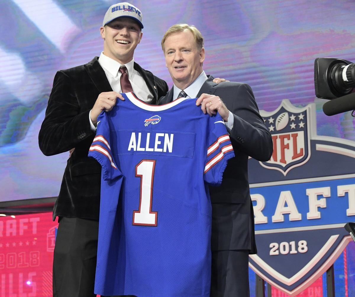 Bills trade up to draft Josh Allen despite offensive tweets
