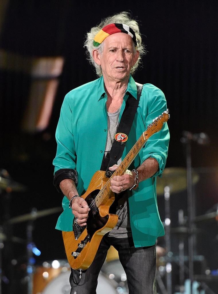 Rolling with it, Keith Richards is chilling in the garden