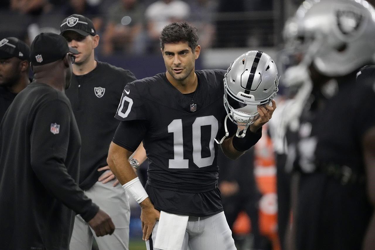 NFL rushing champ Josh Jacobs and new QB Jimmy Garoppolo ready to lead  Raiders