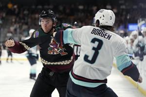 Dylan Guenther scores in OT, Coyotes send Kraken to 7th straight loss with 2-1 victory