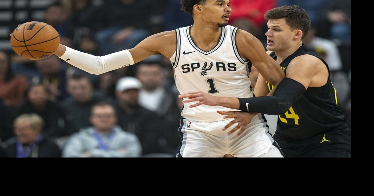 Wembanyama has 25 points and nine rebounds to lead Spurs to 106-88 win over Jazz
