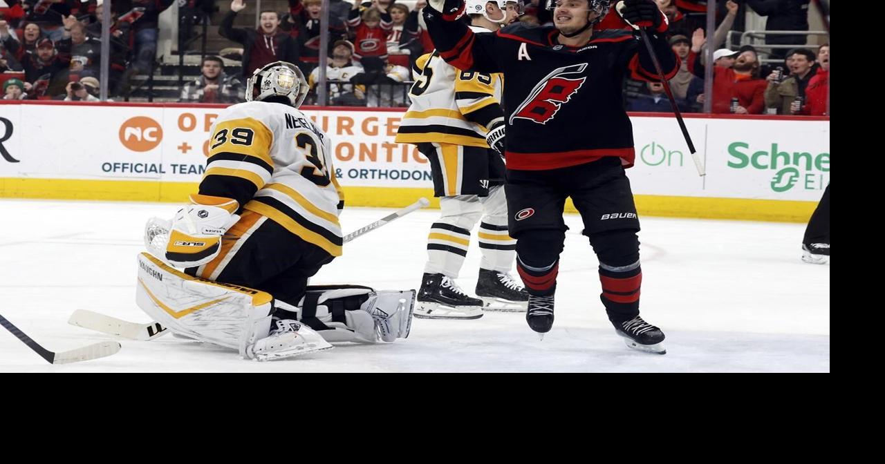 Sebastian Aho's overtime goal lifts Hurricanes to 4-3 win over the Penguins