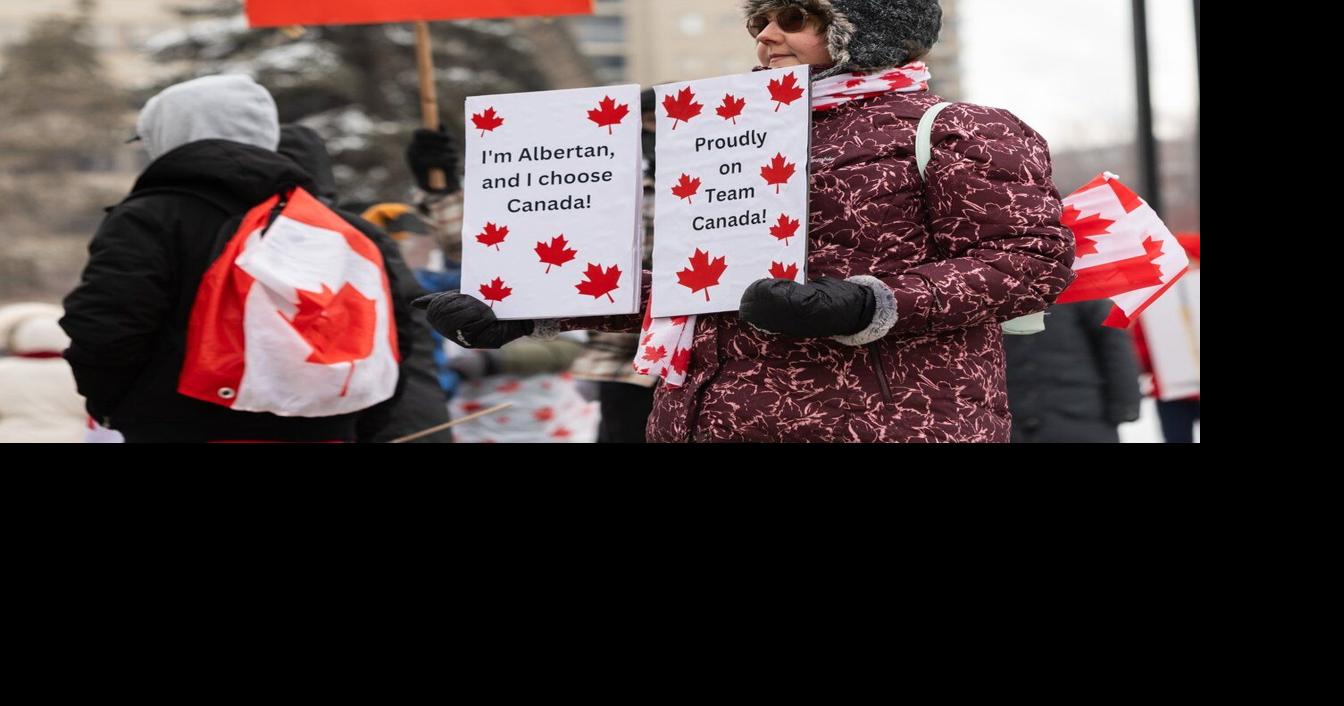Albertans react to looming referendum during weekend rally, call-in radio show
