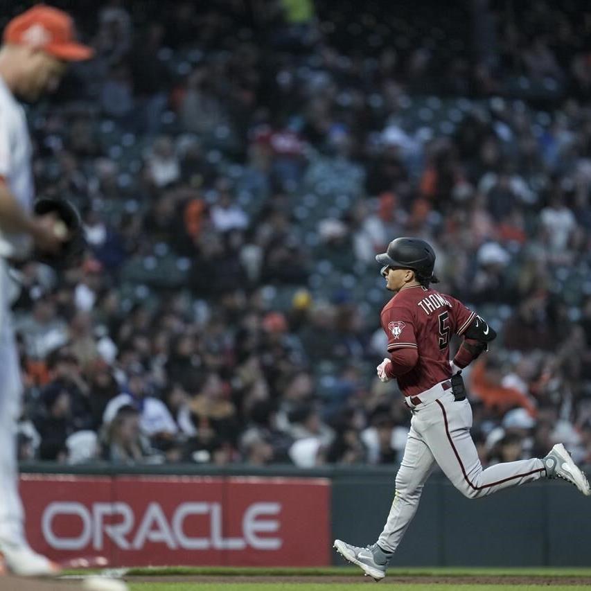 Giants rally to beat Diamondbacks 4-3, getting the final out on