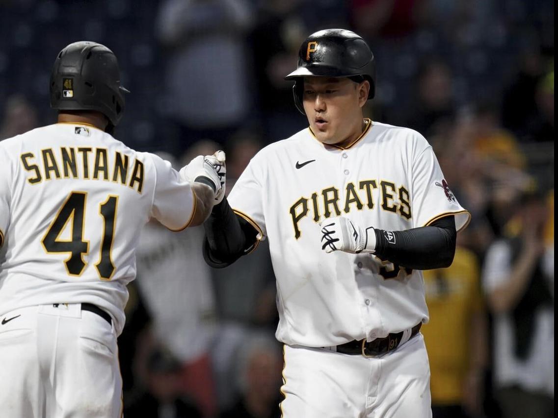 Pirates 1B Ji Man Choi out 8 weeks with left Achilles strain - The San  Diego Union-Tribune