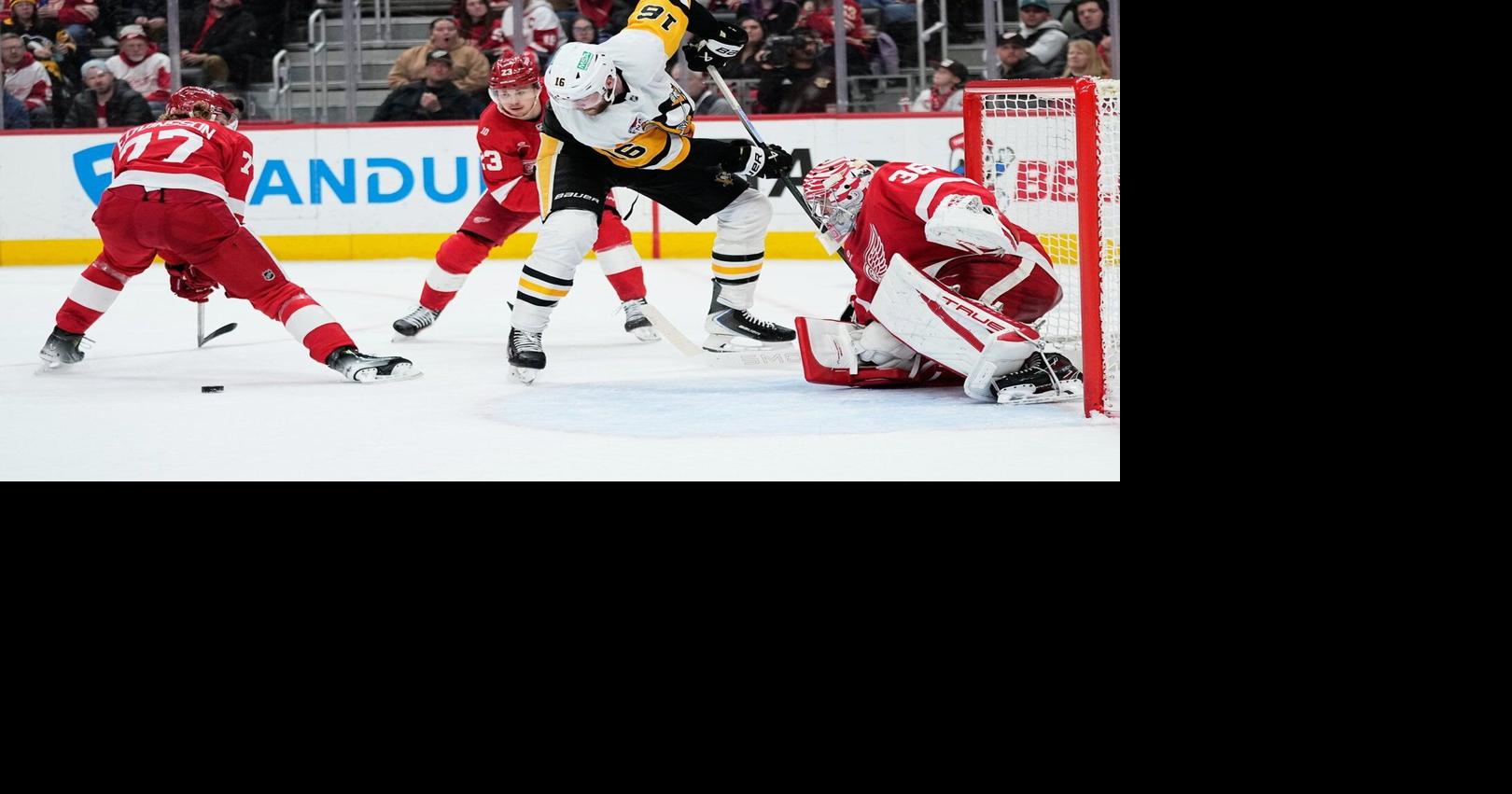 NHL roundup: Bryan Rust, Yegor Chinakhov lead streaking Penguins past Red Wings 4-1