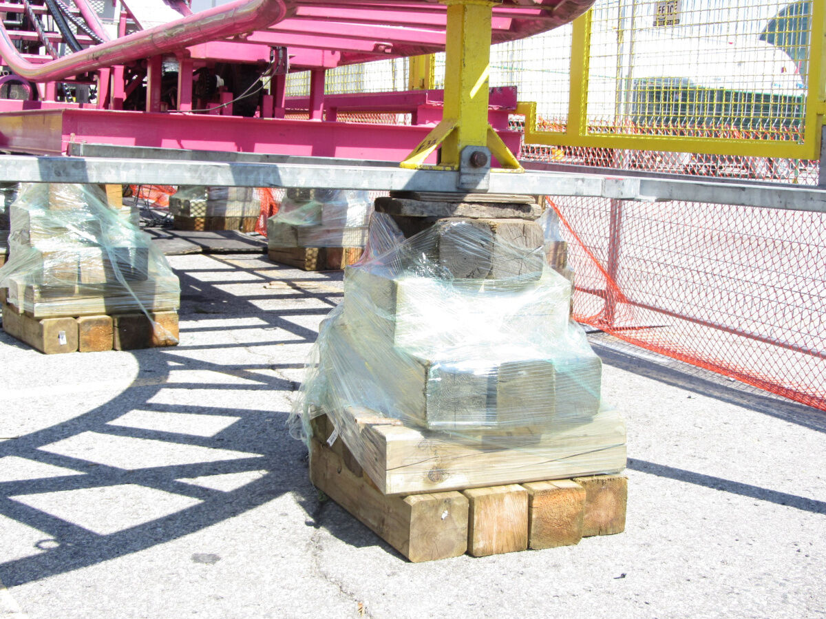 CNE roller coaster s sketchy looking supports are eccentric but